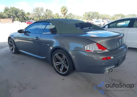 2007 BMW M6 z USA, uszkodzony, nr VIN WBSEK93567CS32762